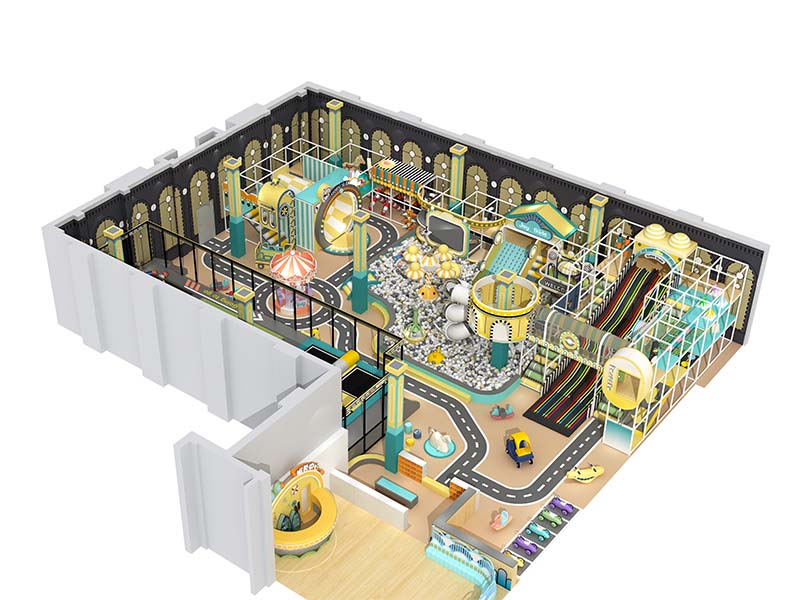 Large Children Indoor Soft Play Equipment Center with Trampoline Park
